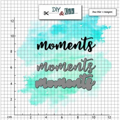 DIY & CIE DIY & CIE MOMENTS STAMP AND DIE SET