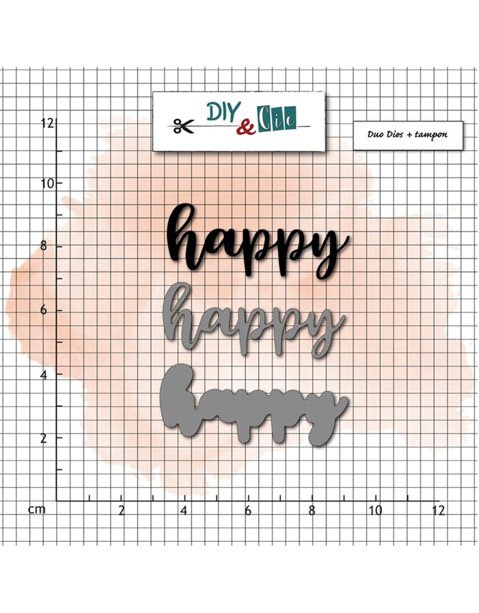 DIY & CIE DIY & CIE HAPPY STAMP AND DIE SET