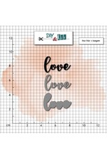 DIY & CIE DIY & CIE LOVE STAMP AND DIE SET