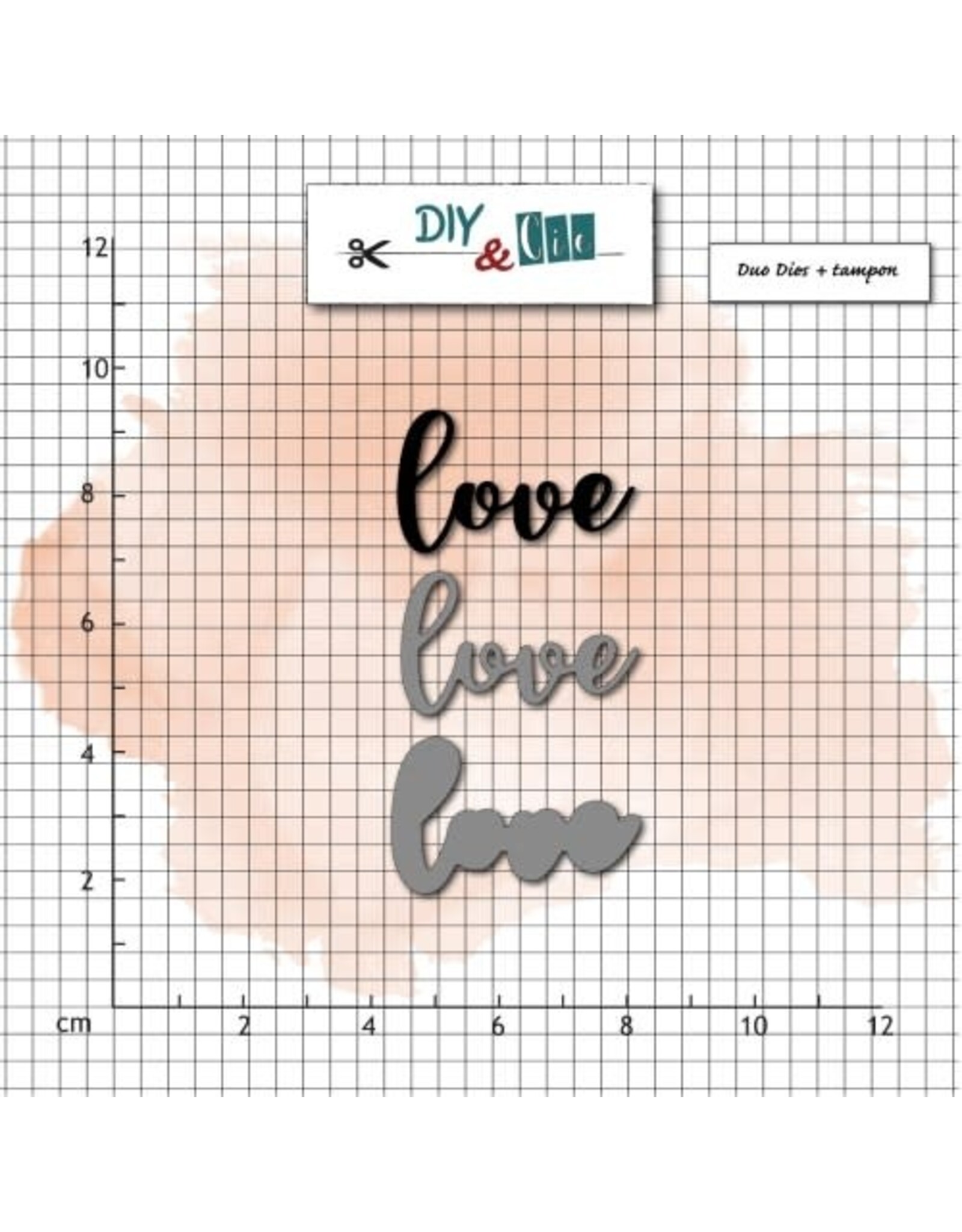 DIY & CIE DIY & CIE LOVE STAMP AND DIE SET