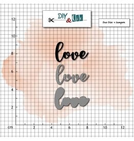 DIY & CIE DIY & CIE LOVE STAMP AND DIE SET