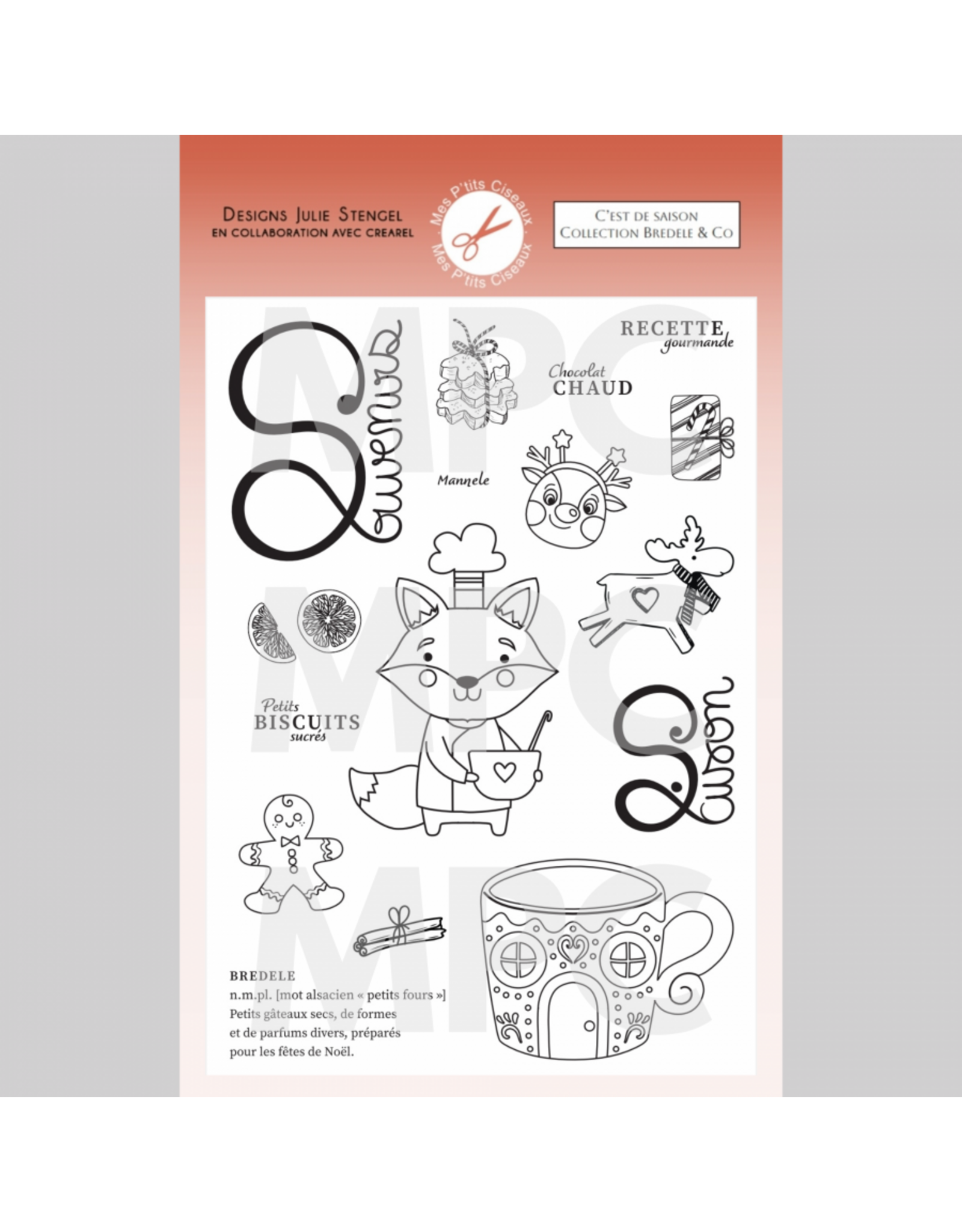 MES P'TITS CISEAUX MES P'TITS CISEAUX C'EST DE SAISON CLEAR STAMP SET