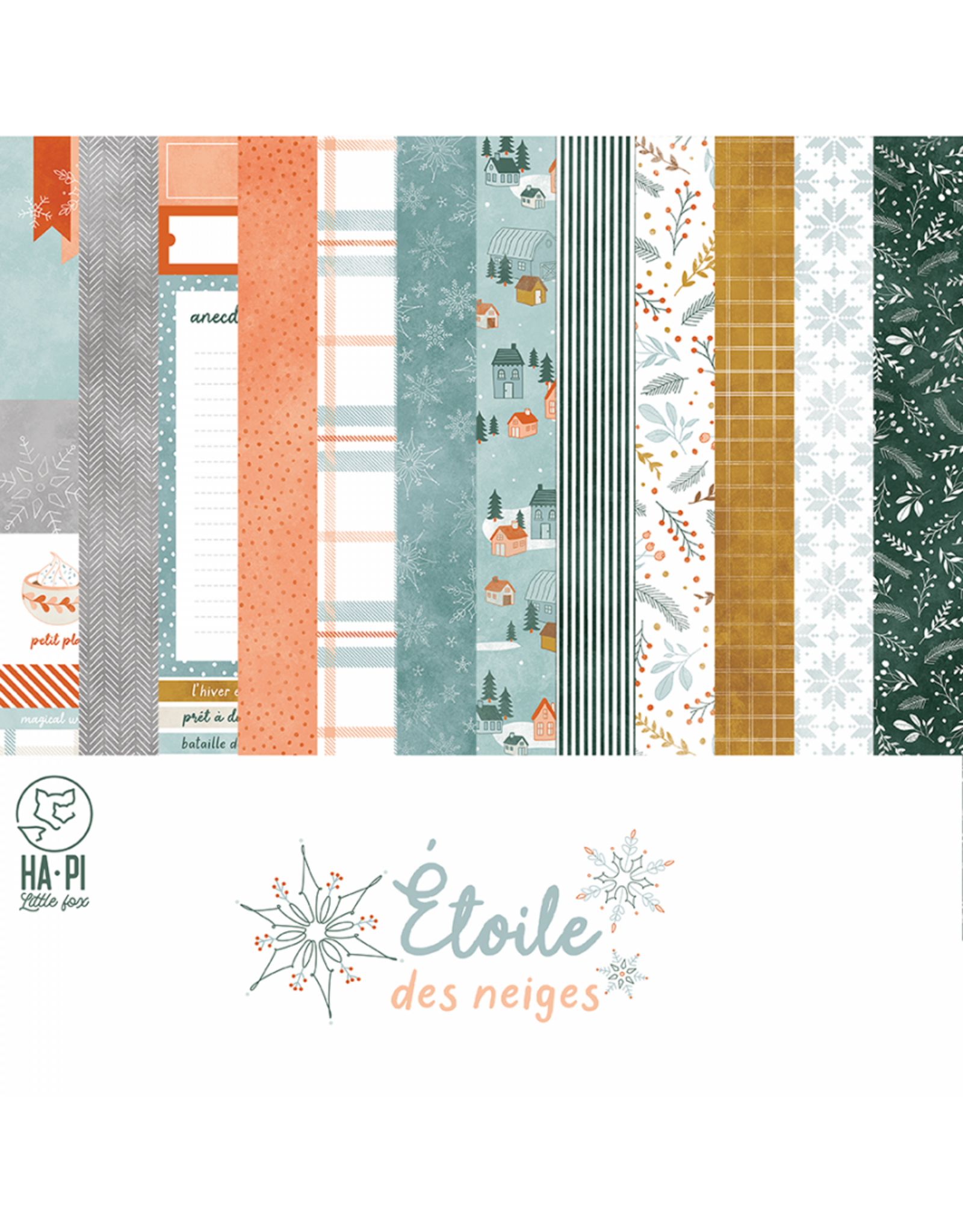 HA-PI LITTLE FOX HA-PI LITTLE FOX COLLECTION ETOILE DES NEIGES 12x12 COLLECTION KIT