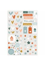 HA-PI LITTLE FOX HA-PI LITTLE FOX COLLECTION ETOILE DES NEIGES 3D PUFFY STICKERS