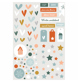 HA-PI LITTLE FOX HA-PI LITTLE FOX COLLECTION ETOILE DES NEIGES 3D PUFFY STICKERS