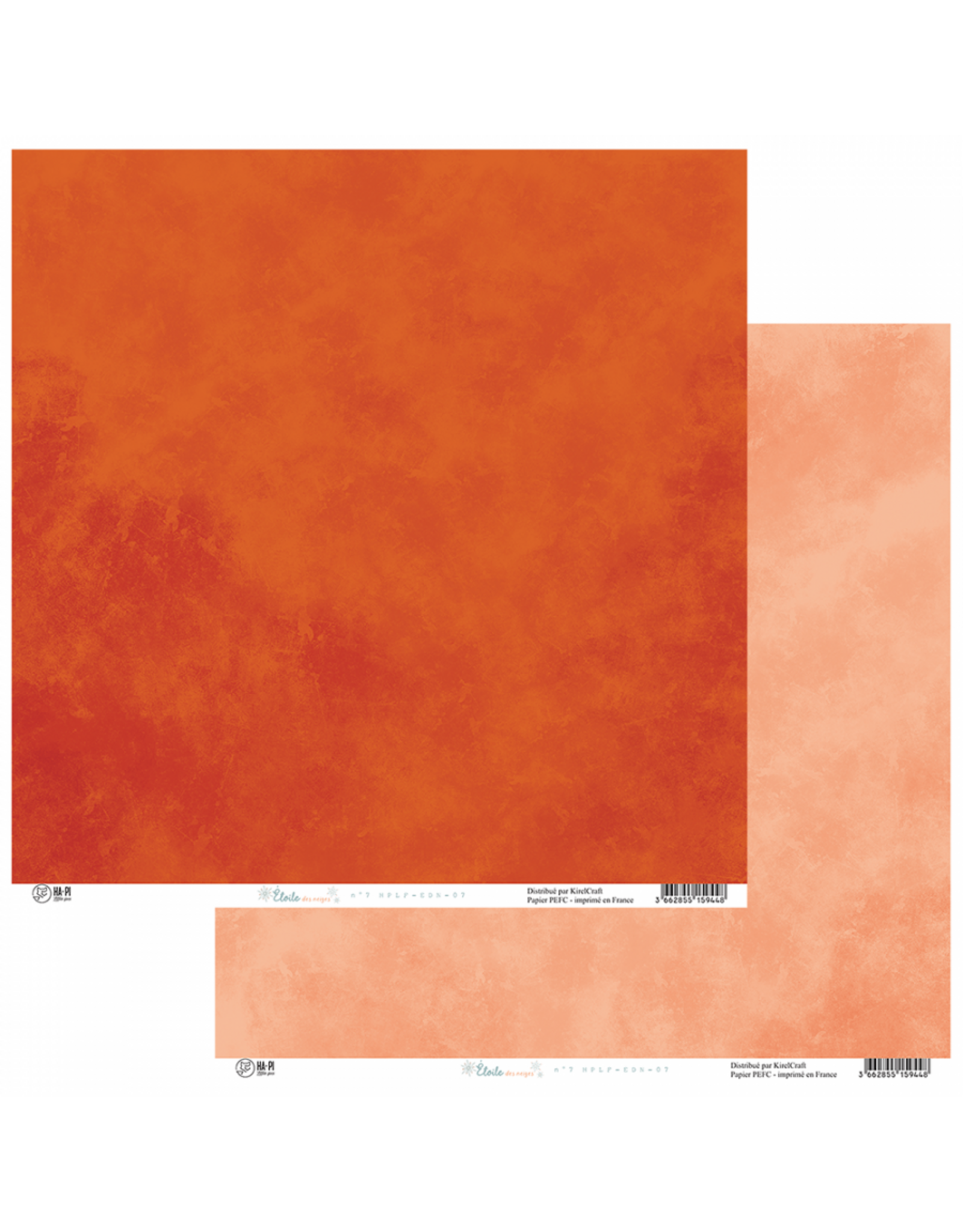 HA-PI LITTLE FOX HA-PI LITTLE FOX ETOILE DES NEIGES #7 12x12 CARDSTOCK