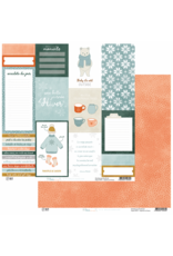 HA-PI LITTLE FOX HA-PI LITTLE FOX ETOILE DES NEIGES #2 12x12 CARDSTOCK