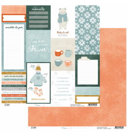 HA-PI LITTLE FOX HA-PI LITTLE FOX ETOILE DES NEIGES #2 12x12 CARDSTOCK