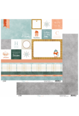 HA-PI LITTLE FOX HA-PI LITTLE FOX ETOILE DES NEIGES #1 12x12 CARDSTOCK