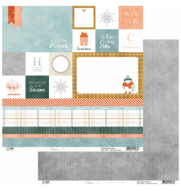 HA-PI LITTLE FOX HA-PI LITTLE FOX ETOILE DES NEIGES #1 12x12 CARDSTOCK