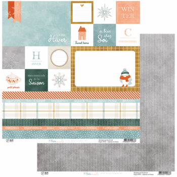 HA-PI LITTLE FOX HA-PI LITTLE FOX ETOILE DES NEIGES #1 12x12 CARDSTOCK