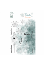 HA-PI LITTLE FOX HA-PI LITTLE FOX COLLECTION ETOILE DES NEIGES COPAINS D'HIVER CLEAR STAMP SET