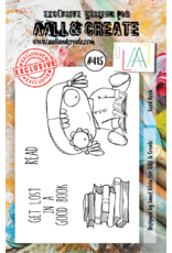 AALL & CREATE AALL & CREATE JANET KLEIN #415 GOOD BOOK A7 ACRYLIC STAMP SET