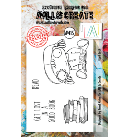 AALL & CREATE AALL & CREATE JANET KLEIN #415 GOOD BOOK A7 ACRYLIC STAMP SET