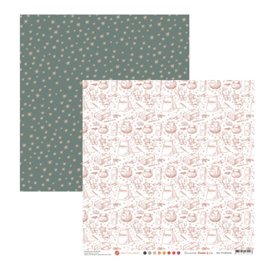 MES P'TITS CISEAUX MES P'TITS CISEAUX COLLECTION BREDELE AND CO #04 12x12 CARDSTOCK
