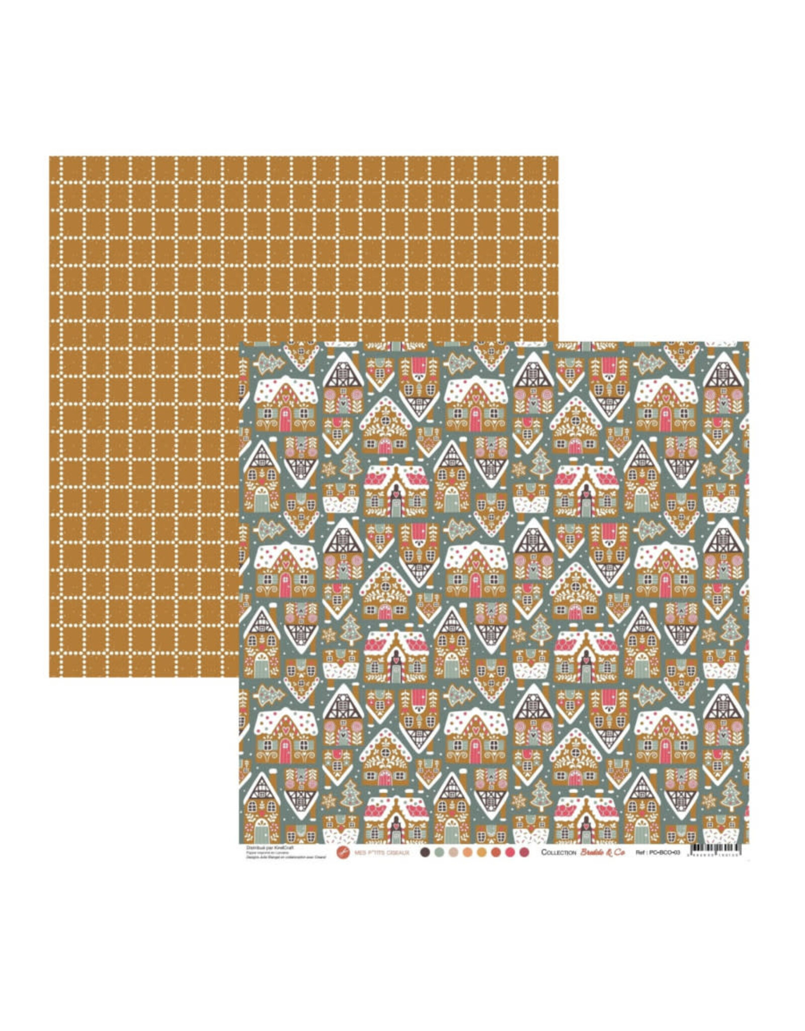MES P'TITS CISEAUX MES P'TITS CISEAUX COLLECTION BREDELE AND CO #03 12x12 CARDSTOCK