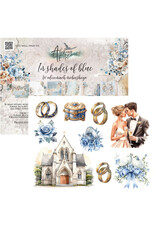ALCHEMY OF ART ALCHEMY OF ART IN SHADES OF BLUE 8x8 PAPER PACK 12 SHEETS