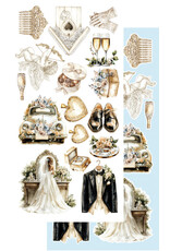 ALCHEMY OF ART ALCHEMY OF ART IN SHADES OF BLUE 6x12 EXTRAS DIE-CUTS