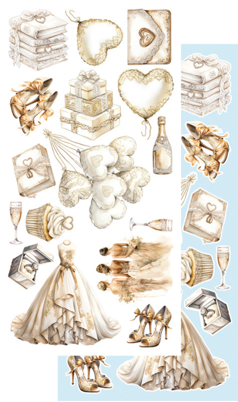 ALCHEMY OF ART ALCHEMY OF ART IN SHADES OF BLUE 6x12 EXTRAS DIE-CUTS