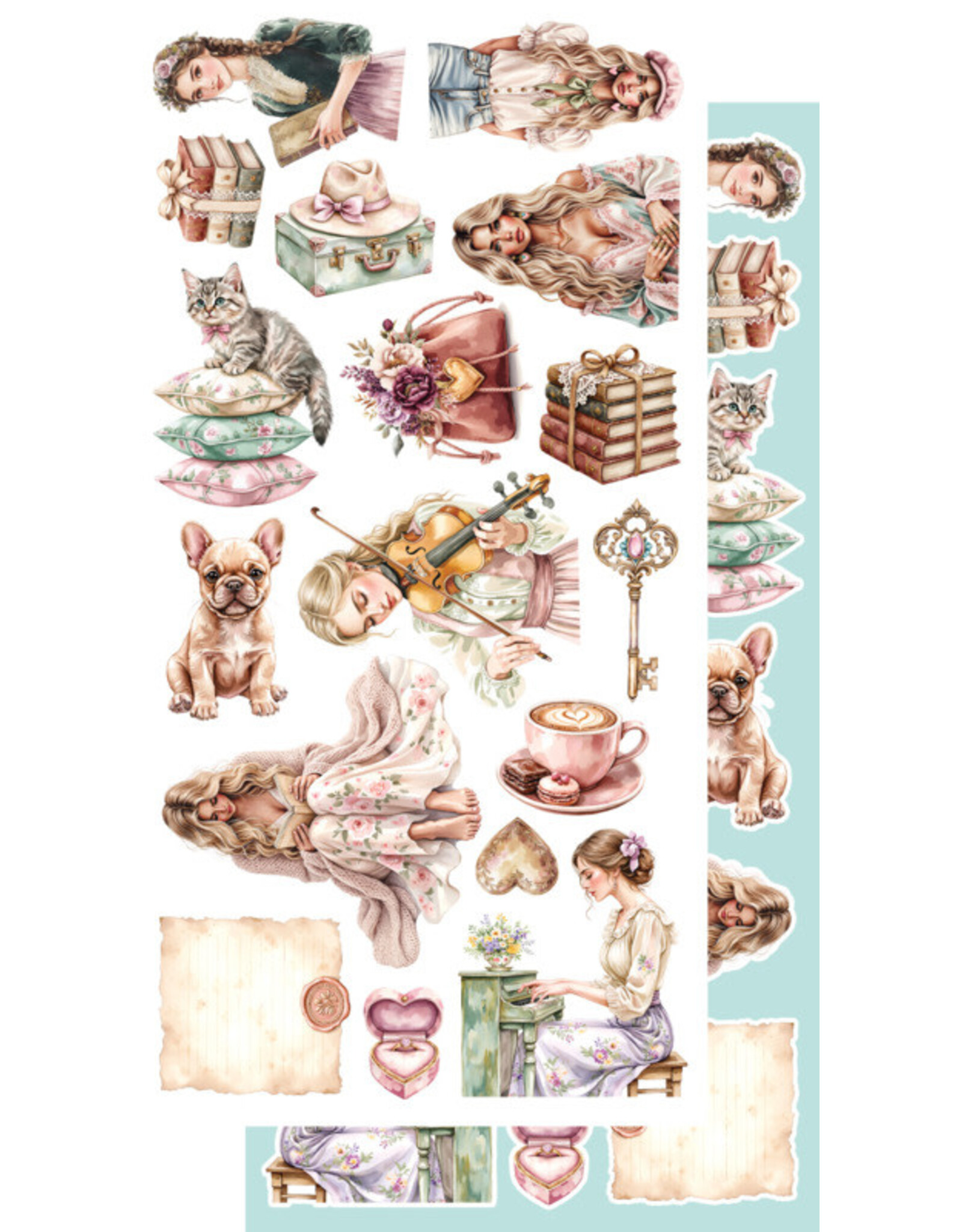 ALCHEMY OF ART ALCHEMY OF ART DREAMY DREAMS 6x12 EXTRAS DIE-CUTS