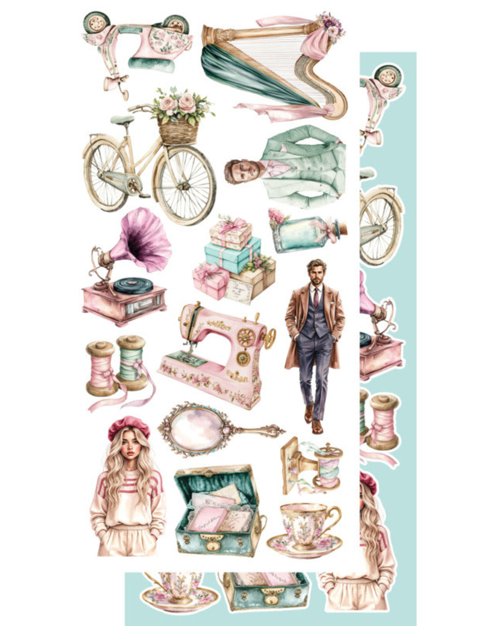 ALCHEMY OF ART ALCHEMY OF ART DREAMY DREAMS 6x12 EXTRAS DIE-CUTS