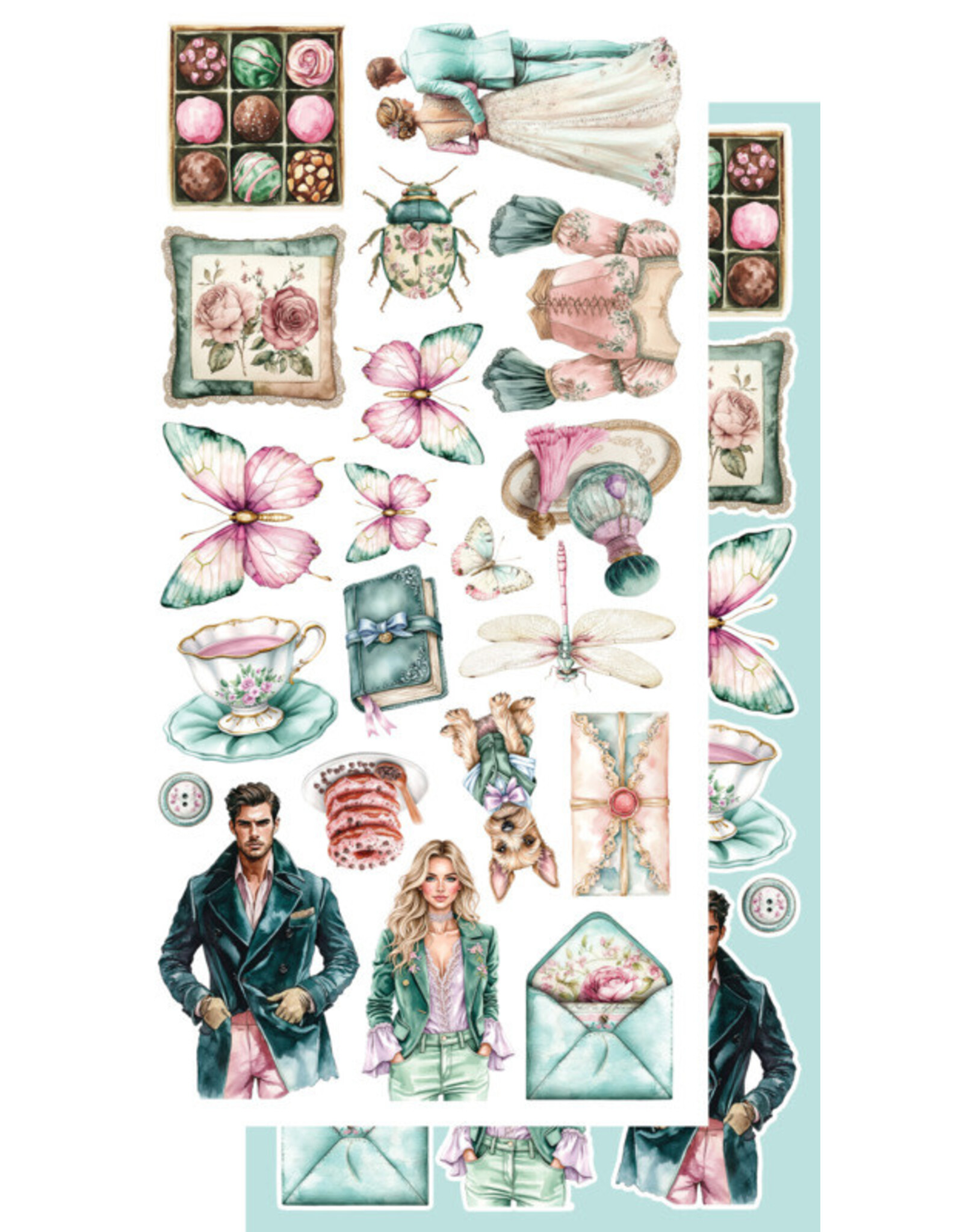 ALCHEMY OF ART ALCHEMY OF ART DREAMY DREAMS 6x12 EXTRAS DIE-CUTS