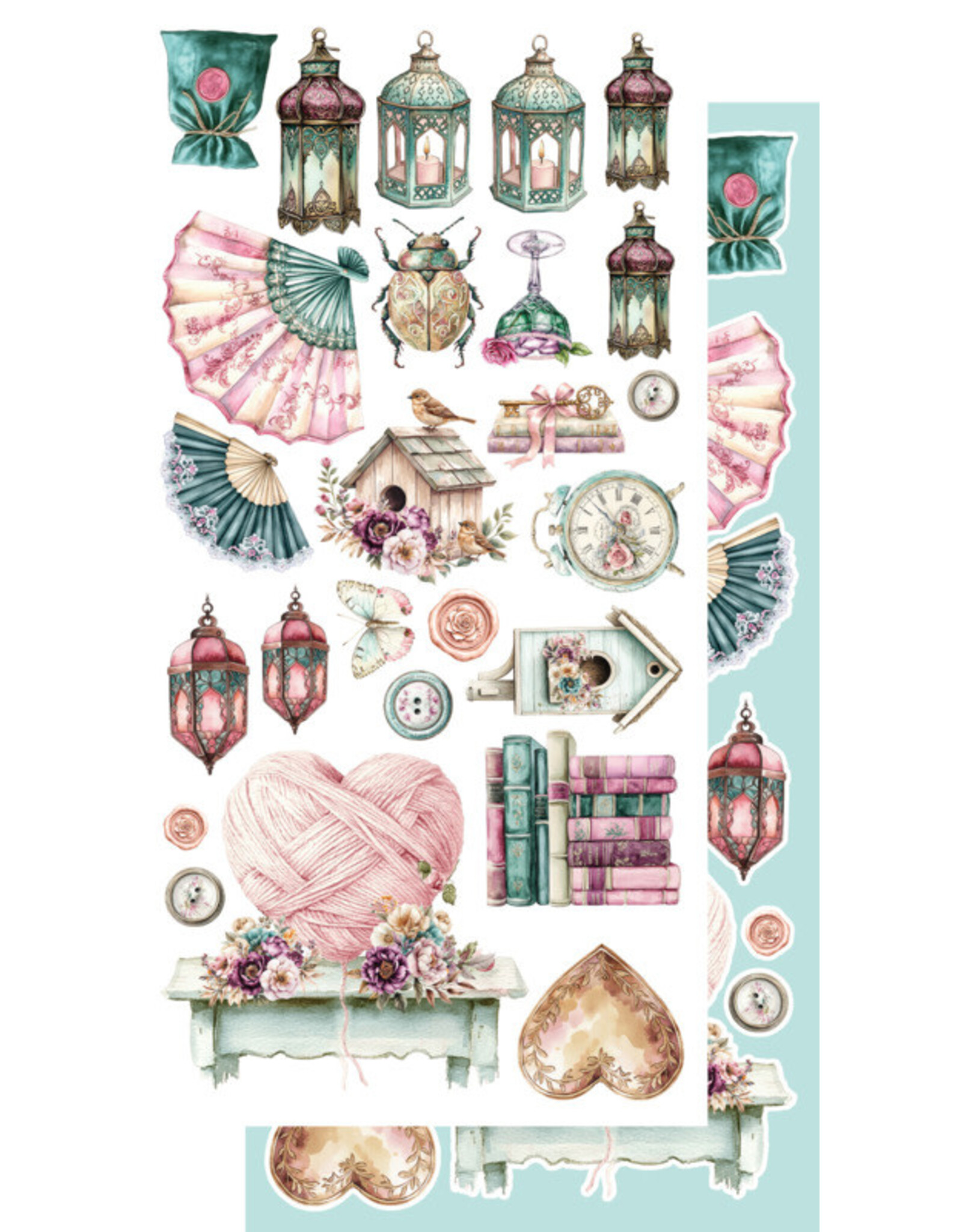 ALCHEMY OF ART ALCHEMY OF ART DREAMY DREAMS 6x12 EXTRAS DIE-CUTS