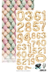 ALCHEMY OF ART ALCHEMY OF ART EXTRAS PAPER DREAMY DREAMS-NUMBERS DIE-CUTS