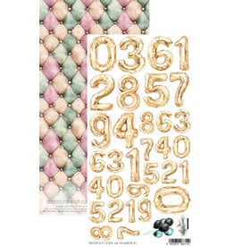 ALCHEMY OF ART ALCHEMY OF ART EXTRAS PAPER DREAMY DREAMS-NUMBERS DIE-CUTS