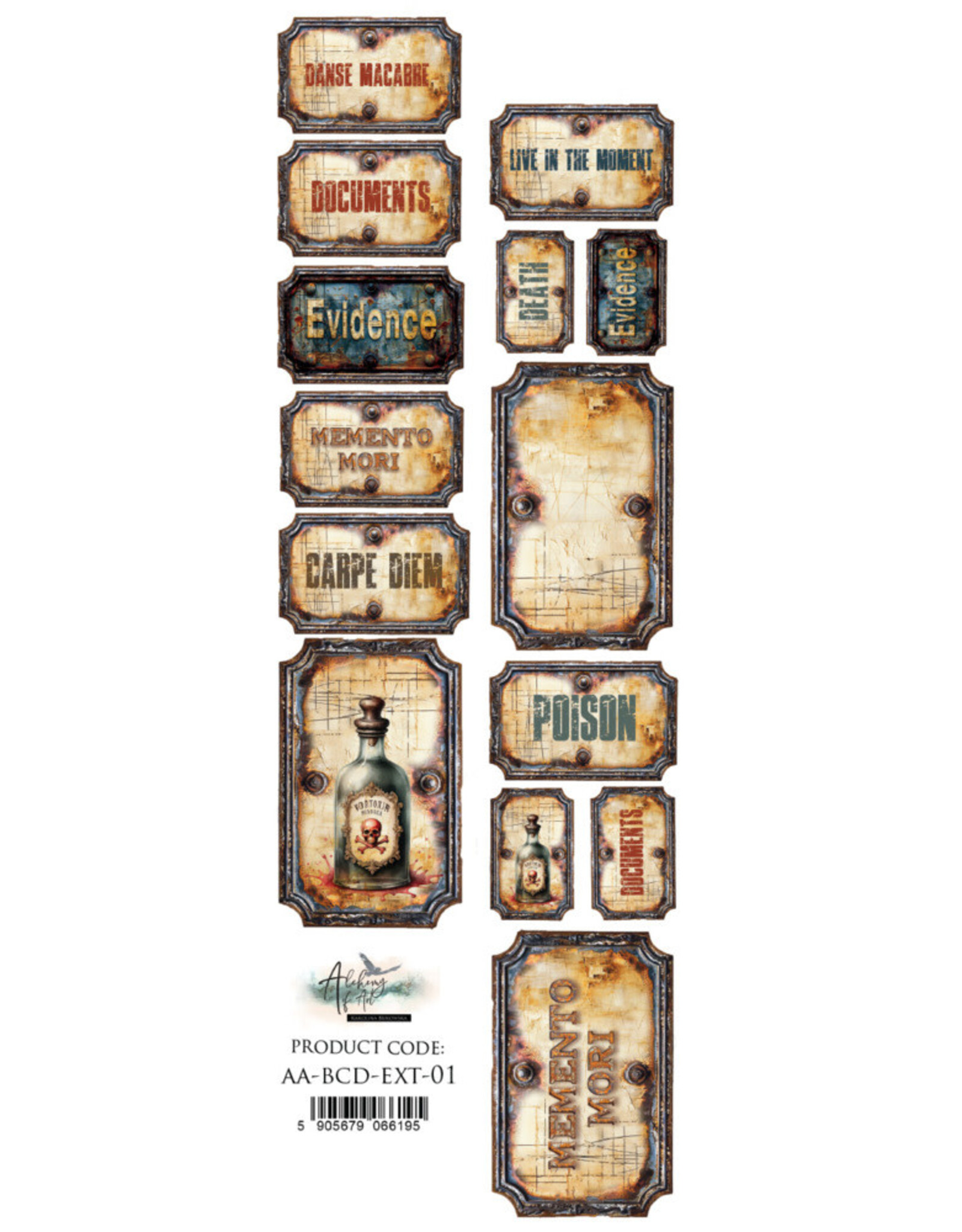 ALCHEMY OF ART ALCHEMY OF ART BEHIND CLOSED DOORS 01 2x12 EXTRAS CARDSTOCK