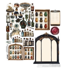 ALCHEMY OF ART ALCHEMY OF ART EXTRAS PAPER BEHIND CLOSED DOORS-CABINET OF CURIOSITIES DIE-CUTS