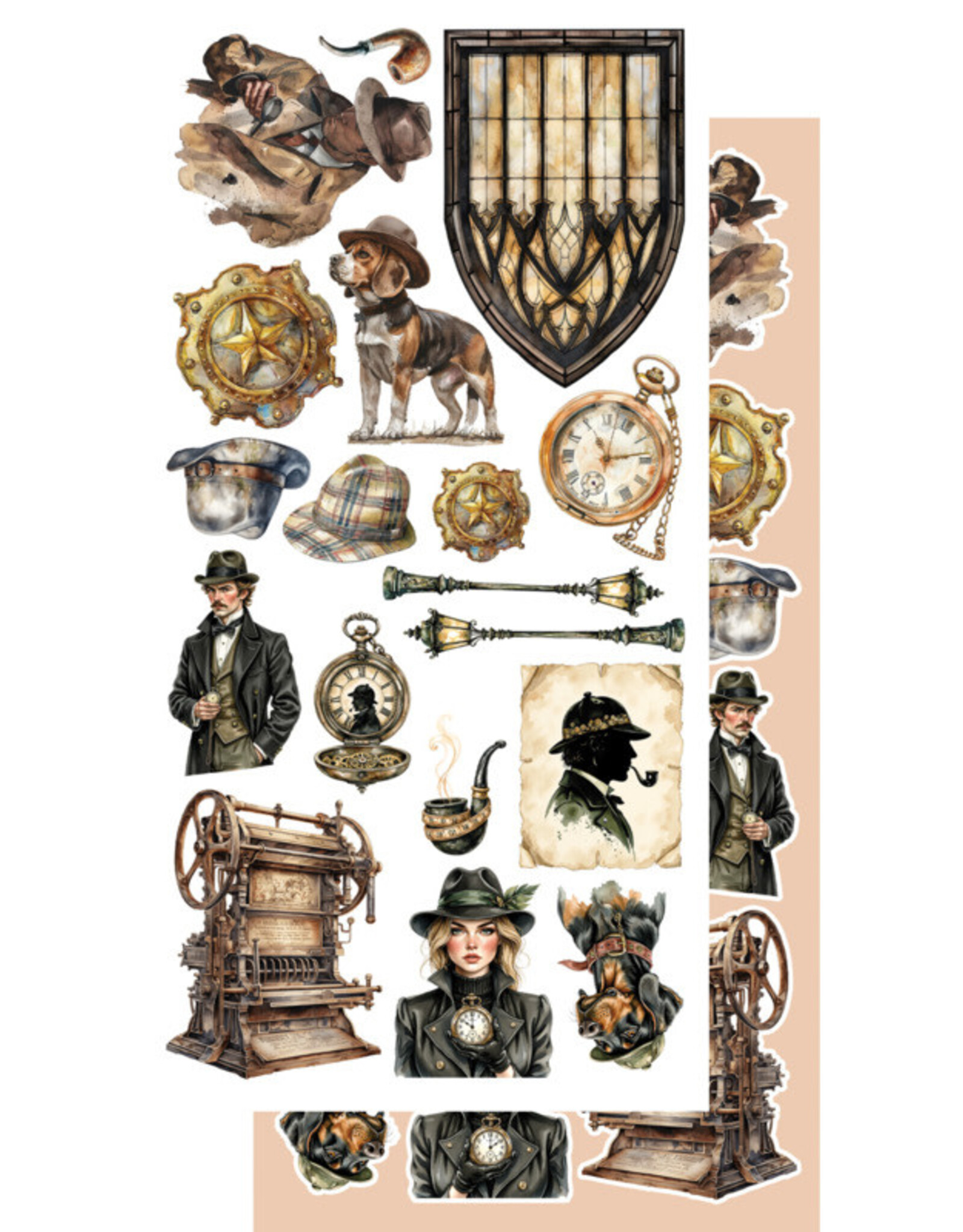 ALCHEMY OF ART ALCHEMY OF ART BEHIND CLOSED DOORS 6x12 EXTRAS DIE-CUTS