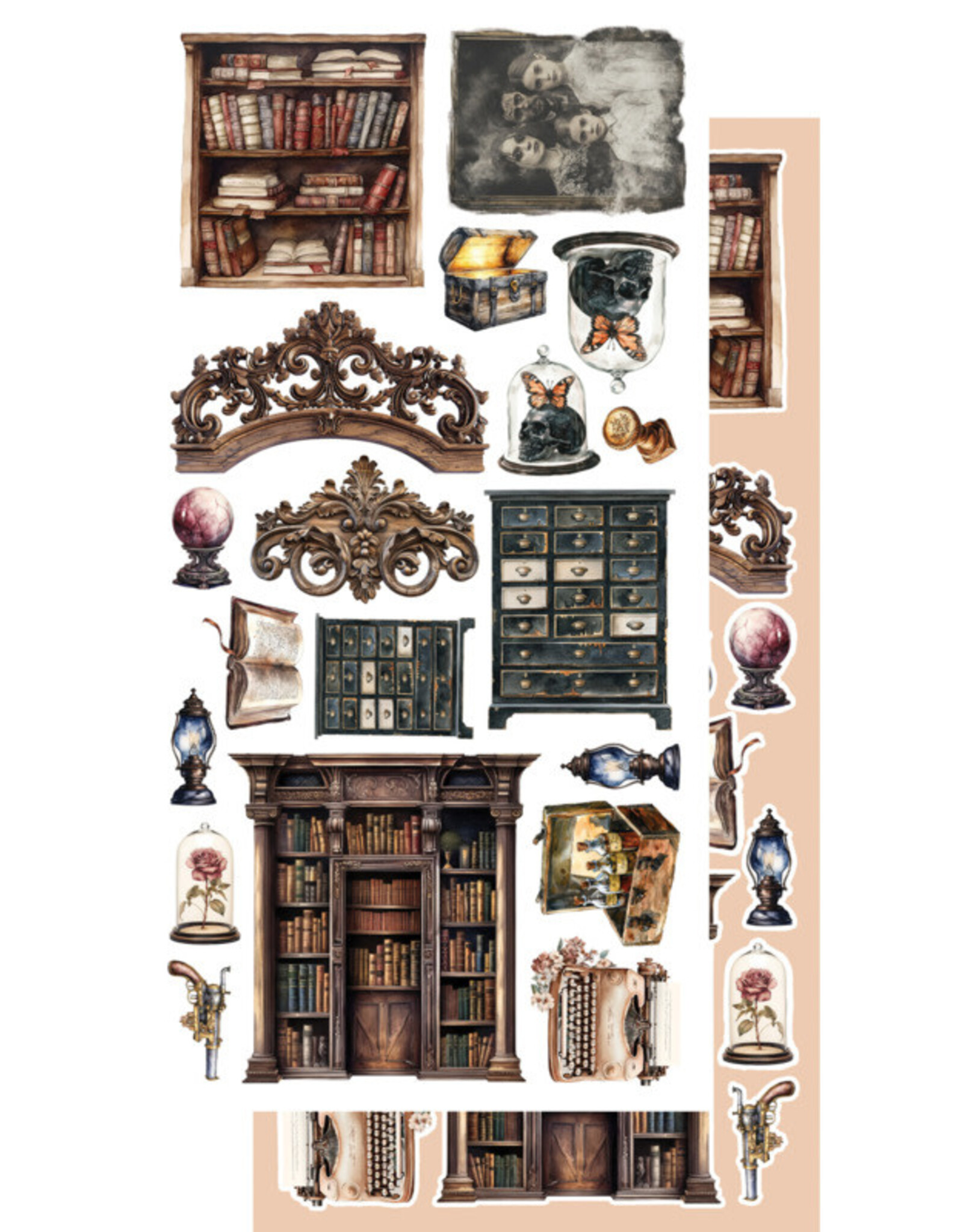 ALCHEMY OF ART ALCHEMY OF ART BEHIND CLOSED DOORS 6x12 EXTRAS DIE-CUTS