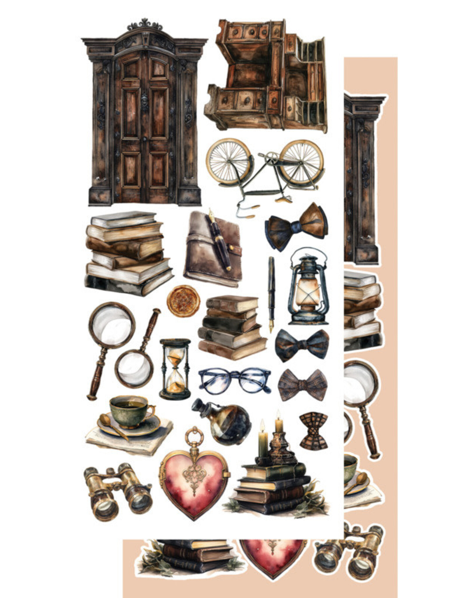 ALCHEMY OF ART ALCHEMY OF ART BEHIND CLOSED DOORS 6x12 EXTRAS DIE-CUTS