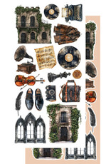 ALCHEMY OF ART ALCHEMY OF ART BEHIND CLOSED DOORS 6x12 EXTRAS DIE-CUTS