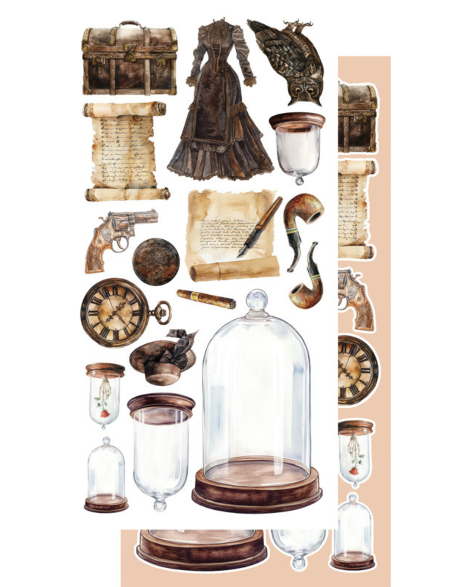 ALCHEMY OF ART ALCHEMY OF ART BEHIND CLOSED DOORS 6x12 EXTRAS DIE-CUTS