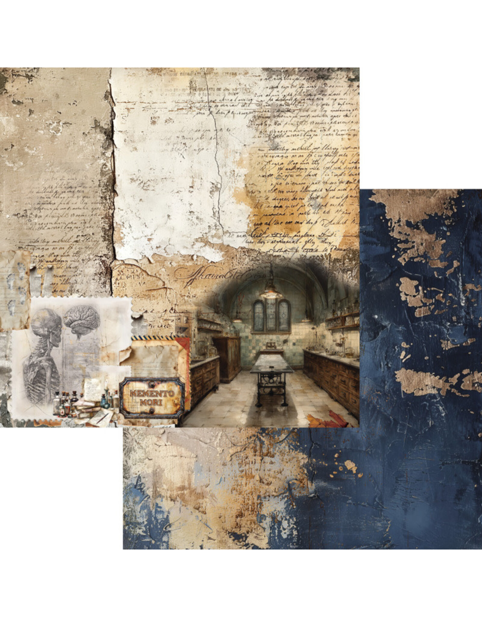 ALCHEMY OF ART ALCHEMY OF ART BEHIND CLOSED DOORS 12x12 PAPER PACK 6 SHEETS