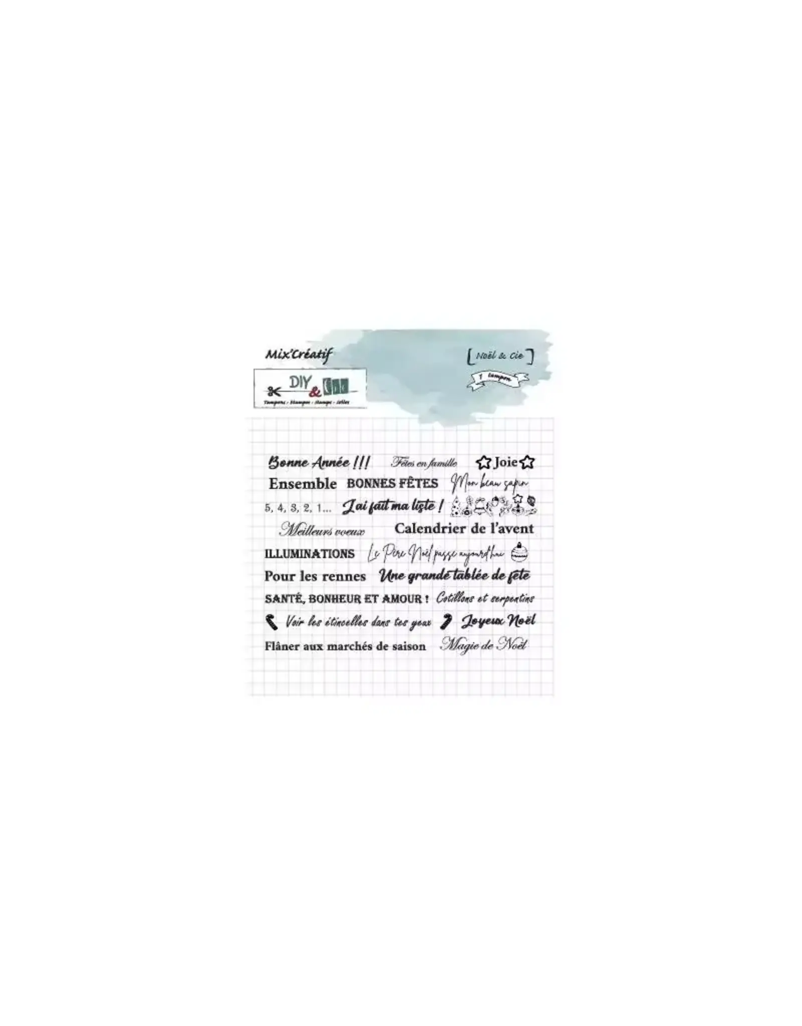 DIY & CIE DIY & CIE NOEL ET CIE CLEAR STAMP SET