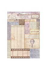 STAMPERIA STAMPERIA QUIET DAYS ASSORTED A4 RICE PAPER 6/PK