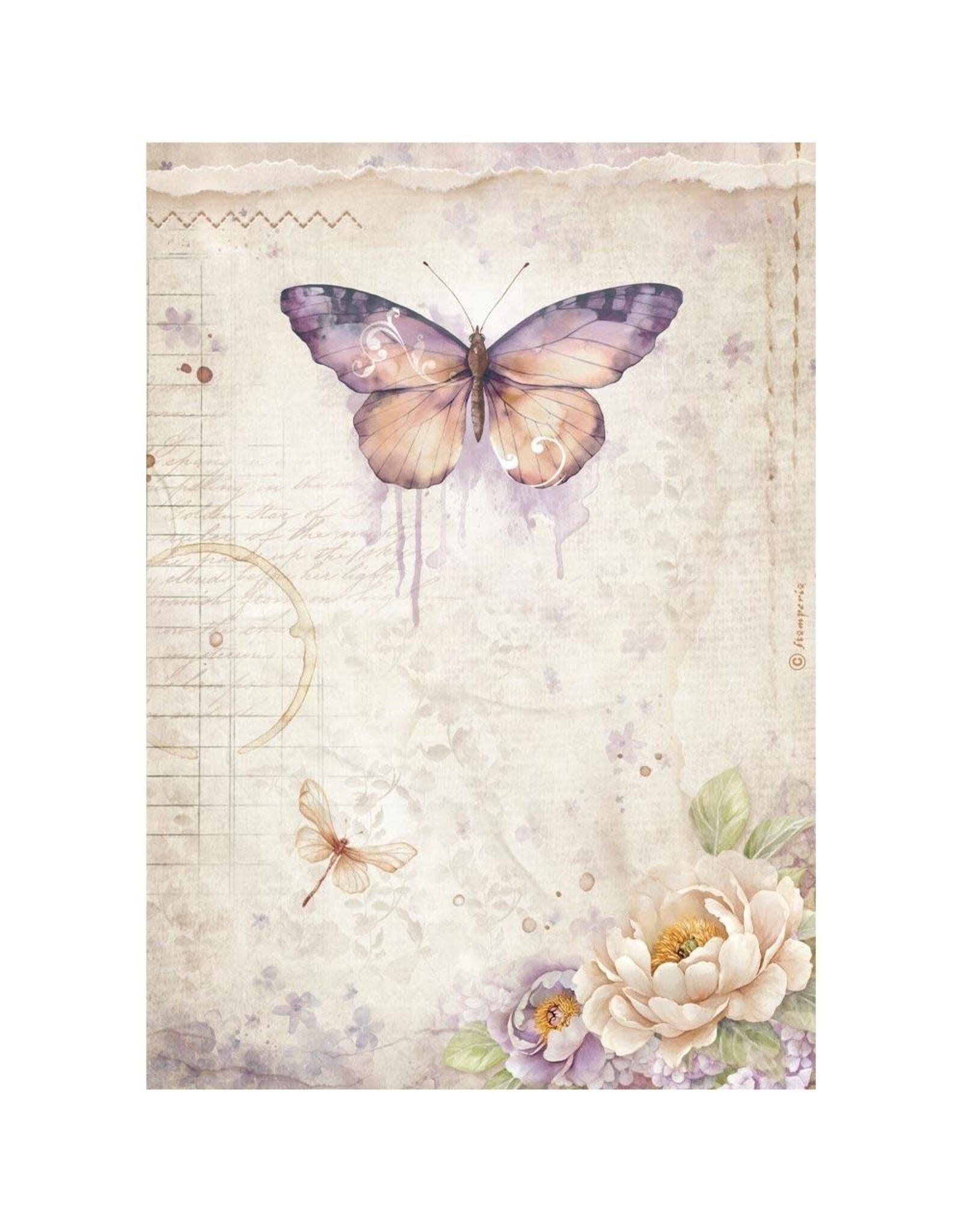 STAMPERIA STAMPERIA QUIET DAYS ASSORTED A4 RICE PAPER 6/PK