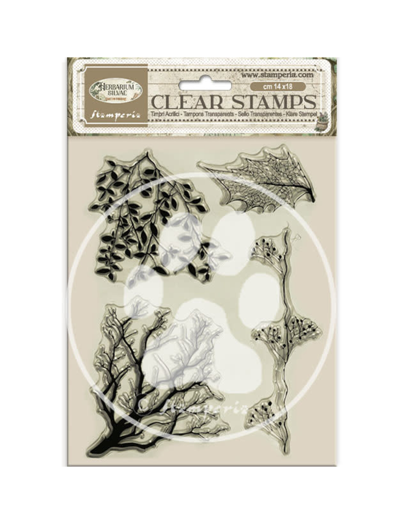 STAMPERIA STAMPERIA HERBARIUM SILVAE TREE BRANCHES CLEAR STAMP SET