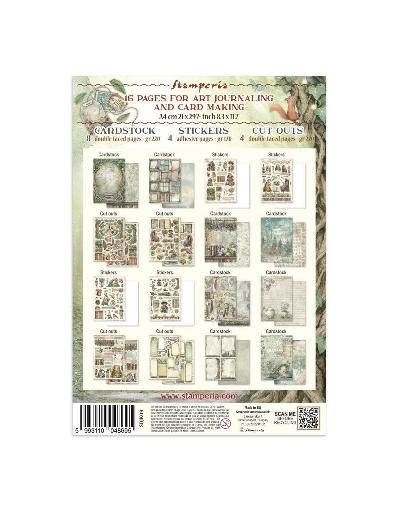 STAMPERIA STAMPERIA HERBARIUM SILVAE JUNK JOURNAL