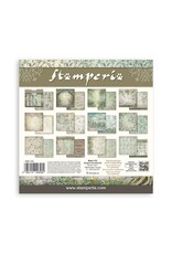STAMPERIA STAMPERIA HERBARIUM SILVAE BACKGROUNDS SELECTION 12x12 PAPER PACK 10 SHEETS
