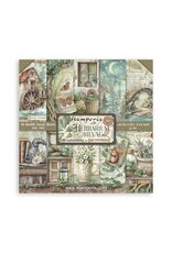 STAMPERIA STAMPERIA HERBARIUM SILVAE 8x8 PAPER PACK 10 SHEETS