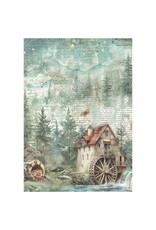 STAMPERIA STAMPERIA QUIET DAYS ASSORTED A4 RICE PAPER 6/PK