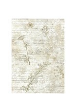 STAMPERIA STAMPERIA HERBARIUM SILVAE ASSORTED A6 RICE PAPER DECOUPAGE BACKGROUNDS 10.5X14.8CM 8/PK