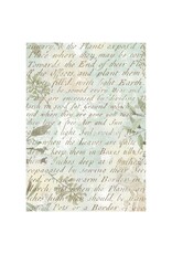 STAMPERIA STAMPERIA HERBARIUM SILVAE ASSORTED A6 RICE PAPER DECOUPAGE BACKGROUNDS 10.5X14.8CM 8/PK
