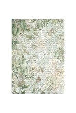 STAMPERIA STAMPERIA HERBARIUM SILVAE ASSORTED A6 RICE PAPER DECOUPAGE BACKGROUNDS 10.5X14.8CM 8/PK