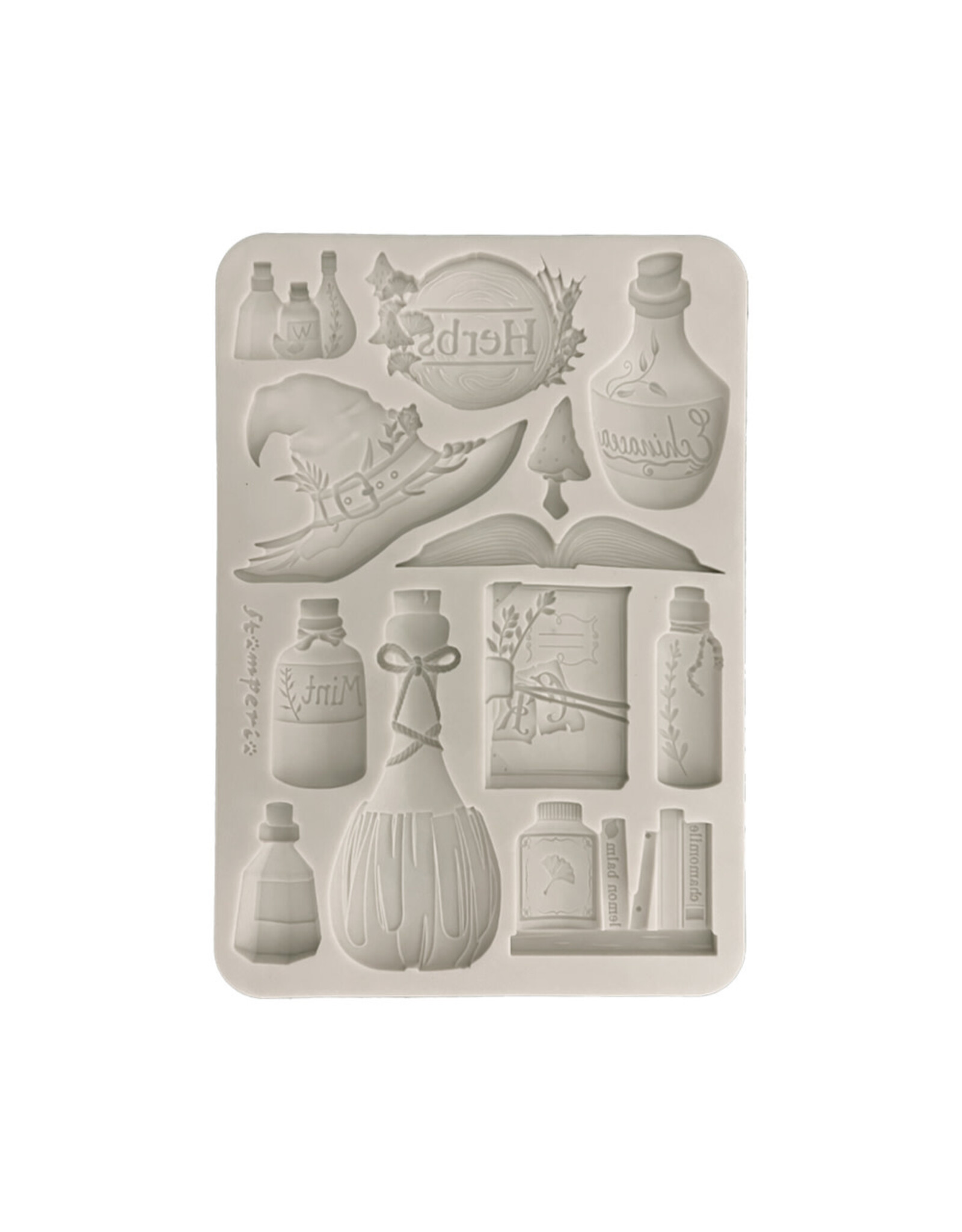 STAMPERIA STAMPERIA HERBARIUM SILVAE ALCHEMY A5 SILICONE MOULD