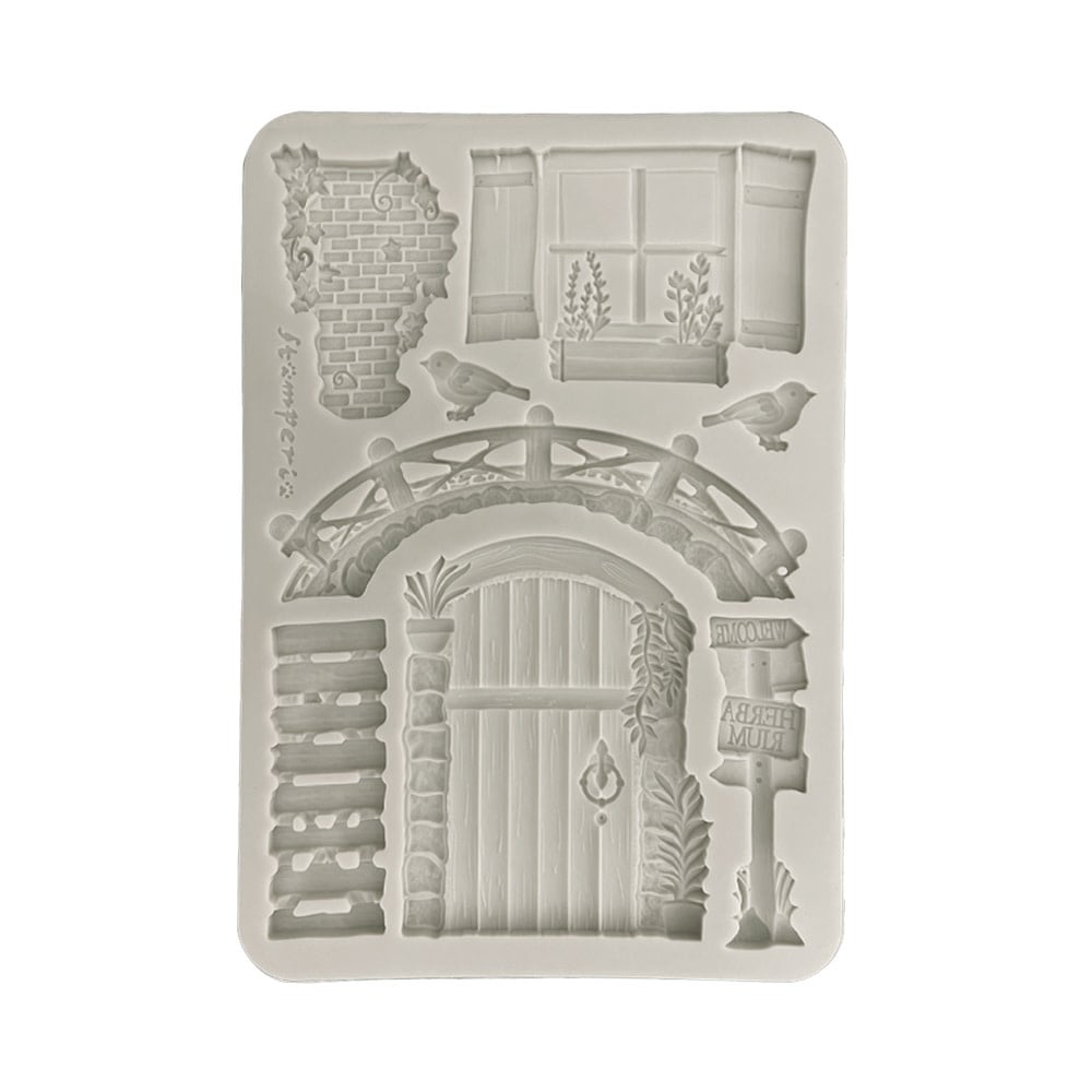 STAMPERIA STAMPERIA HERBARIUM SILVAE BRIDGE A5 SILICONE MOULD